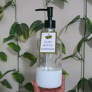 SET OF 2 glass bottle dispenser